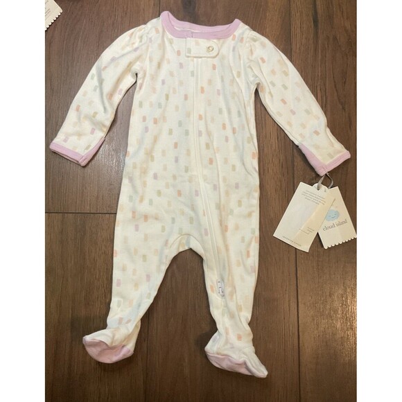 Cloud Island O-3 Months Inverted Zipper Top Snap NWT Girls - Picture 1 of 3